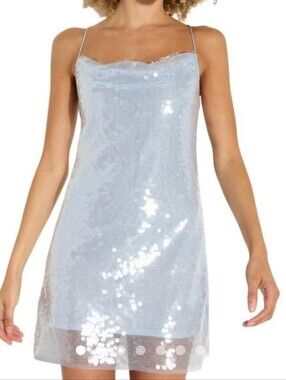 NWOT! wild fable Light Ice Blue Sequined Dress